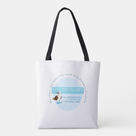 Blue Footed Bird Bobbie Tote Bag Tasche (Rückseite)