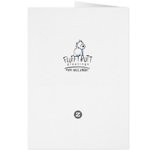 Blue Footed Bird Christmas Card (Hinten)