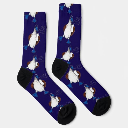 Blue Footed Bird Socks Socken (Rechts)