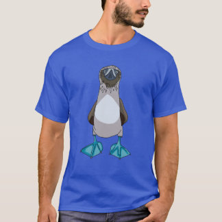 Blue Footed Booby Cartoon T-Shirt