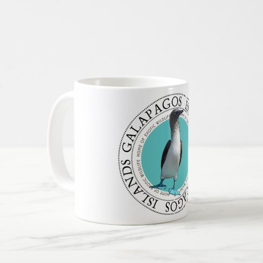 Blue Footed Booby Kaffeetasse (Vorderseite Links)