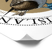 Blue Footed Booby Poster (Ecke)