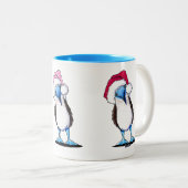 Blue Footed Booby Weihnachtszeit-Tasse Zweifarbige Tasse (VorderseiteRechts)