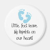 Blue Footprints Magnet (Vorne)