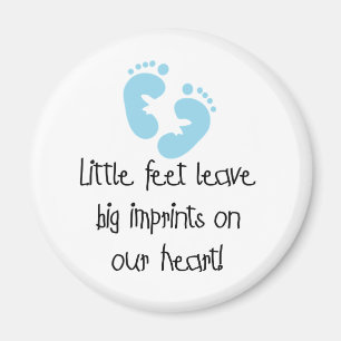 Blue Footprints Magnet