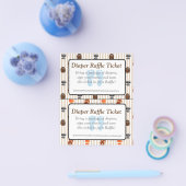 Blue Footprints Woodland Themed Baby Duschspiele Flyer (Einzeln)