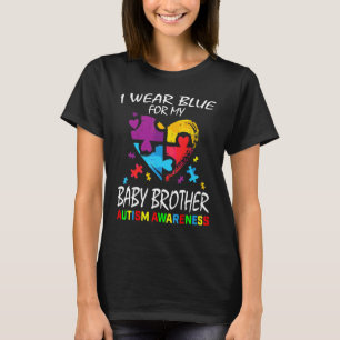 Blue for Baby Brother Autismus Awareness Herz Kind T-Shirt