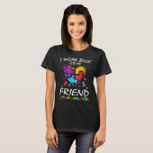 Blue for Friend Autismus Awareness Puzzle Heart Gr T-Shirt (Vorne ganz)