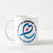 Blue for Someone I Love – Diabetes Awareness Kaffeetasse (Links)