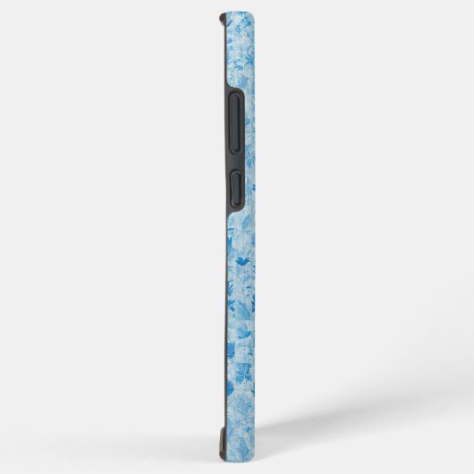 Blue Forest - Ethereal Leaf Pattern Phone Case Samsung Galaxy Hülle (Rechte Seite)