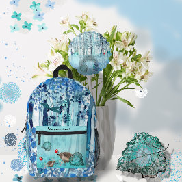 Blue Forest Igel Bedruckter Rucksack