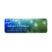 Blue Forest Mason Jar Lights Rücksendeadresse (Vorne)