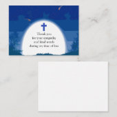 Blue Forest Thank You Card Mitteilungskarte (Vorne/Hinten)