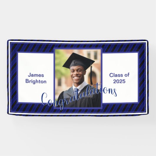 Blue Foto Abschluss Banner (Horizontal)