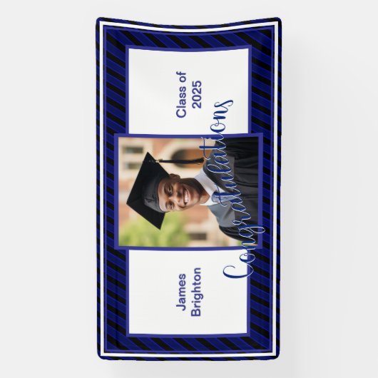 Blue Foto Abschluss Banner (Vertikal)