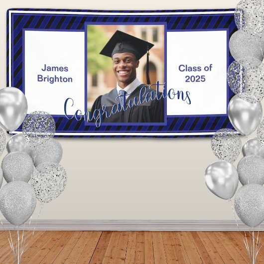 Blue Foto Abschluss Banner