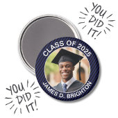 Blue Foto Abschluss Magnet