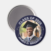 Blue Foto Abschluss Magnet (Vorderseite/Rückseite)