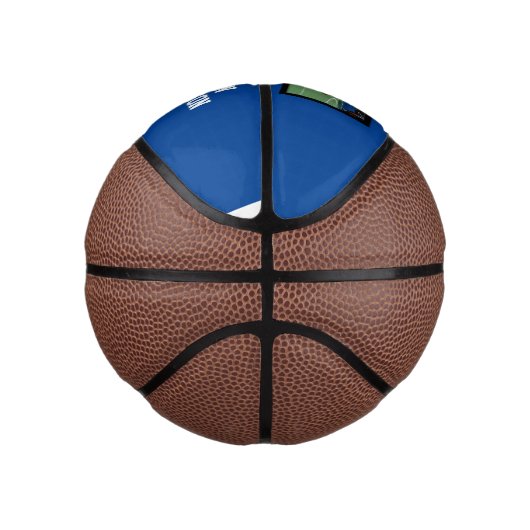 Blue Foto Basketball Ball (Rechts)