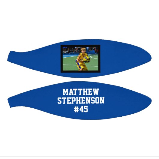 Blue Foto Basketball Ball (Panele)