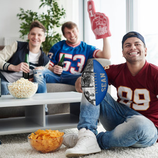 Blue Foto Football Keepake für Vater