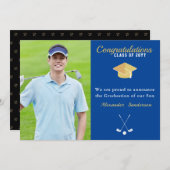 Blue Foto Golf Class 2022 Abschluss Ankündigung (Vorne/Hinten)