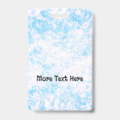 Blue Foto ID Abzeichen Ausweis (Rückseite)