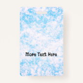 Blue Foto ID Abzeichen Ausweis (Rückseite)