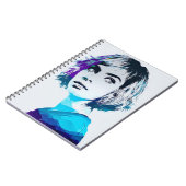 Blue Foto Lady | Notebook-Journal Notizblock (Linke Seite)