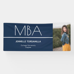 Blue Foto MBA Abschluss Banner