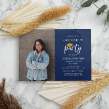 Blue Foto TASSEL Graduation Party