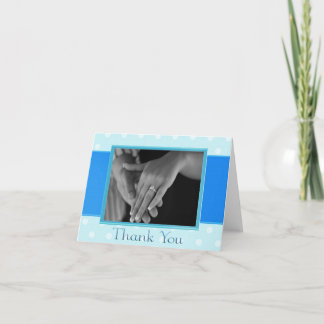 Blue Foto Vielen Dank Card Dankeskarte