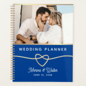 Blue Foto Wedding Planner Book Planer (Vorderseite)