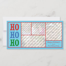 Blue Foto Weihnachtskarte mit benutzerdefiniertem Feiertagskarte