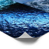 Blue Fotografy Collage Poster (Ecke)