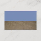 Blue Fox Burlap Baby Duschgeschenk Registrierung Begleitkarte (Rückseite)