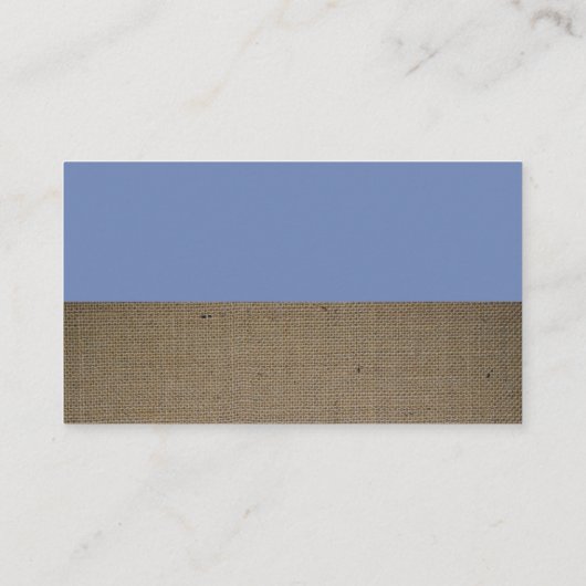 Blue Fox Burlap Baby Duschgeschenk Registrierung Begleitkarte (Rückseite)