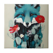 Blue Fox Keramik Tile Fliese (Vorderseite)