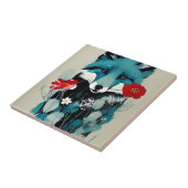 Blue Fox Keramik Tile Fliese (Seite)