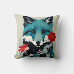 Blue Fox Kissen
