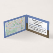 Blue Fox, Tierarzt, tierärztlich detailliert Visitenkarten (Innenseite)