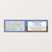 Blue Fox, Tierarzt, tierärztlich detailliert Visitenkarten (Innenseite Aufgefaltet)