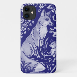  Blue Fox Tile Art Einzigartiges Holzland Tier Del Case-Mate iPhone Hülle