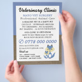 Blue Fox, Veterinary, Veterinary Service Flyer (Hand)