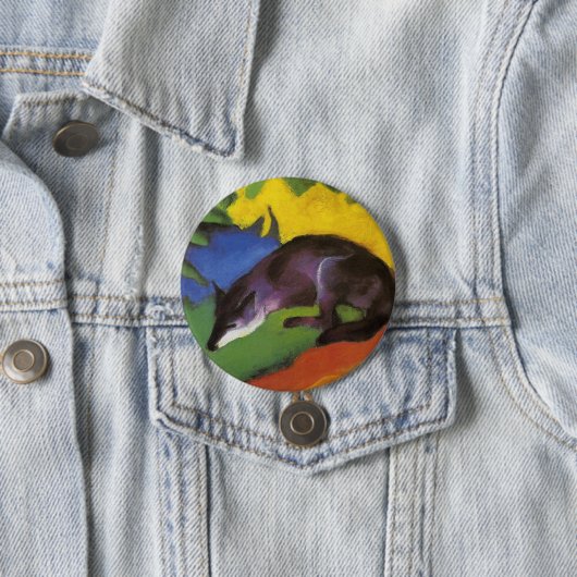 Blue Fox (von Franz Marc) Button (Beispiel)