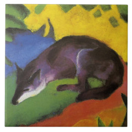 Blue Fox (von Franz Marc) Fliese