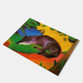 Blue Fox von Franz Marc Fußmatte (Schrägansicht)