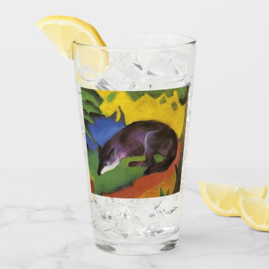 Blue Fox (von Franz Marc) Glas (Vorderseite Ice)