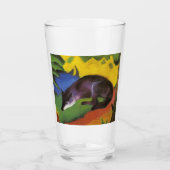 Blue Fox (von Franz Marc) Glas (Vorderseite)