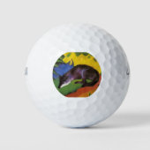 Blue Fox (von Franz Marc) Golfball (Vorderseite)